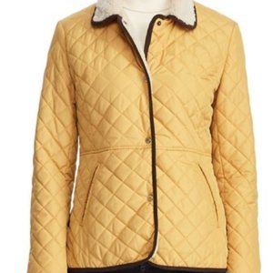 EUC Ralph Lauren Corduroy Trimmed Quilted Jacket